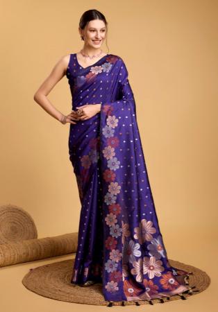 Picture of Admirable Silk Midnight Blue Saree