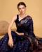 Picture of Marvelous Silk Navy Blue Saree