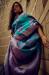 Picture of Ideal Satin & Brasso Teal Saree