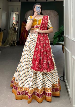 Picture of Splendid Cotton Linen Readymade Lehenga Choli