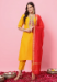 Picture of Magnificent Cotton Orange Readymade Salwar Kameez