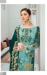 Picture of Georgette & Net Cadet Blue Straight Cut Salwar Kameez