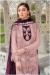 Picture of Georgette & Net Rosy Brown Straight Cut Salwar Kameez