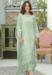 Picture of Georgette & Net Dark Sea Green Straight Cut Salwar Kameez