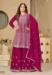 Picture of Resplendent Chiffon Crimson Straight Cut Salwar Kameez