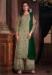 Picture of Net Dark Sea Green Straight Cut Salwar Kameez