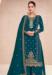 Picture of Beauteous Silk Teal Straight Cut Salwar Kameez