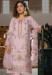 Picture of Silk & Organza Rosy Brown Straight Cut Salwar Kameez