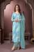 Picture of Rayon Light Steel Blue Readymade Salwar Kameez