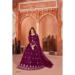 Picture of Beautiful Silk Maroon Anarkali Salwar Kameez