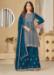 Picture of Chiffon Midnight Blue Straight Cut Salwar Kameez