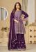 Picture of Beauteous Chiffon Brown Straight Cut Salwar Kameez