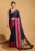 Picture of Magnificent Silk Navy Blue Saree