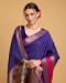 Picture of Gorgeous Silk Midnight Blue Saree