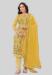 Picture of Grand Silk Golden Rod Straight Cut Salwar Kameez