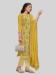 Picture of Grand Silk Golden Rod Straight Cut Salwar Kameez