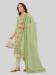 Picture of Superb Silk Dark Khaki Straight Cut Salwar Kameez