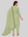 Picture of Superb Silk Dark Khaki Straight Cut Salwar Kameez