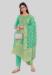 Picture of Medium Aqua Marine Straight Cut Salwar Kameez