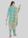 Picture of Statuesque Silk Cadet Blue Straight Cut Salwar Kameez