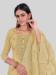 Picture of Wonderful Silk Tan Straight Cut Salwar Kameez