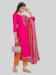 Picture of Statuesque Silk Deep Pink Straight Cut Salwar Kameez