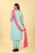 Picture of Ideal Silk Powder Blue Straight Cut Salwar Kameez