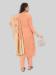 Picture of Pretty Silk Dark Salmon Straight Cut Salwar Kameez