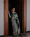 Picture of Amazing Silk Grey Saree