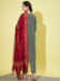 Picture of Amazing Cotton & Silk Grey Readymade Salwar Kameez