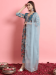 Picture of Georgette Light Steel Blue Readymade Salwar Kameez