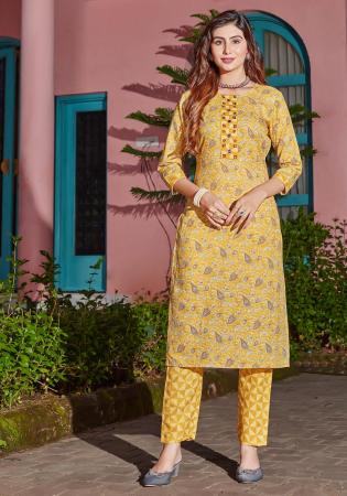 Picture of Beauteous Cotton Khaki Kurtis & Tunic