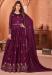 Picture of Beautiful Silk Saddle Brown Anarkali Salwar Kameez