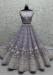 Picture of Elegant Net Slate Grey Lehenga Choli