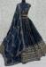 Picture of Chiffon & Satin Midnight Blue Lehenga Choli