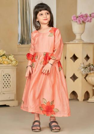 Picture of Sublime Chiffon Peach Puff Kurtis & Tunic