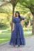 Picture of Splendid Georgette Dark Slate Blue Kurtis & Tunic