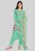 Picture of Medium Aqua Marine Straight Cut Salwar Kameez