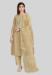 Picture of Magnificent Silk Tan Straight Cut Salwar Kameez