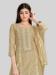 Picture of Magnificent Silk Tan Straight Cut Salwar Kameez