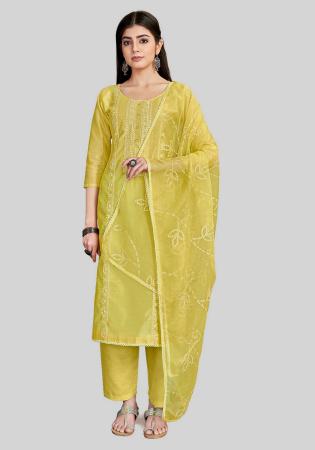 Picture of Statuesque Silk Sandy Brown Straight Cut Salwar Kameez