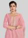 Picture of Silk Pale Violet Red Straight Cut Salwar Kameez