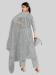 Picture of Graceful Silk Dark Grey Straight Cut Salwar Kameez