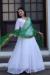 Picture of Bewitching Georgette White Readymade Gown