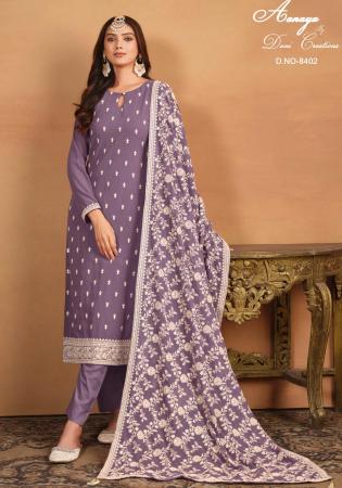 Picture of Statuesque Georgette Grey Straight Cut Salwar Kameez