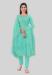 Picture of Medium Aqua Marine Straight Cut Salwar Kameez