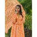 Picture of Shapely Georgette Sandy Brown Readymade Gown