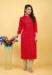 Picture of Alluring Rayon Crimson Kurtis & Tunic