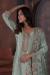 Picture of Chiffon Dark Sea Green Straight Cut Salwar Kameez