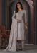 Picture of Sublime Chiffon Grey Straight Cut Salwar Kameez